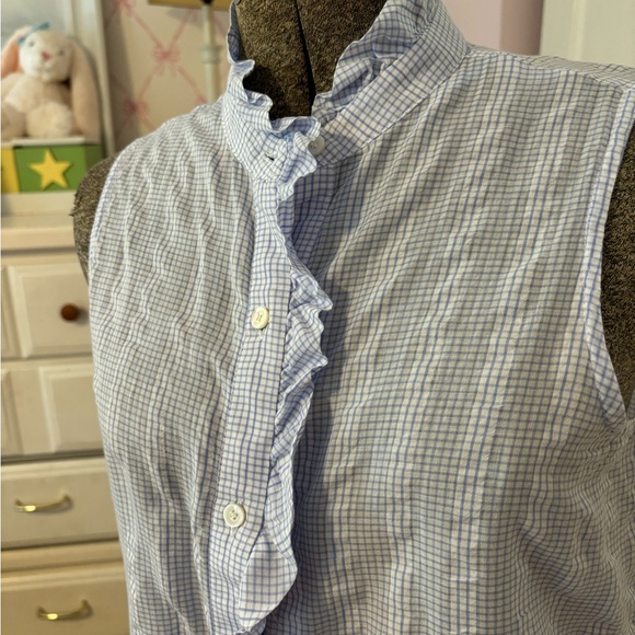 J McL light blue sleeveless blouse - Picture 3 of 9